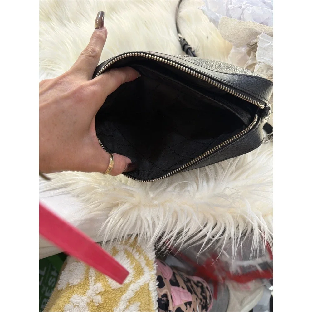 Michael Kors Jet Set Item East West Shoulder Crossbody Bag‎ MK Black/Silver
